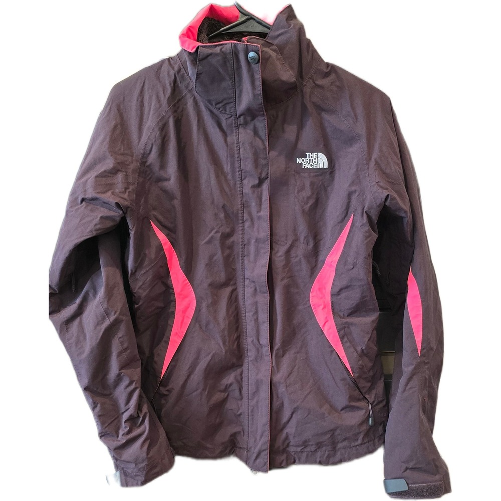 The North Face Womens Triclimate 3-in-1 Jacket maroon Pink Fleece Liner Small